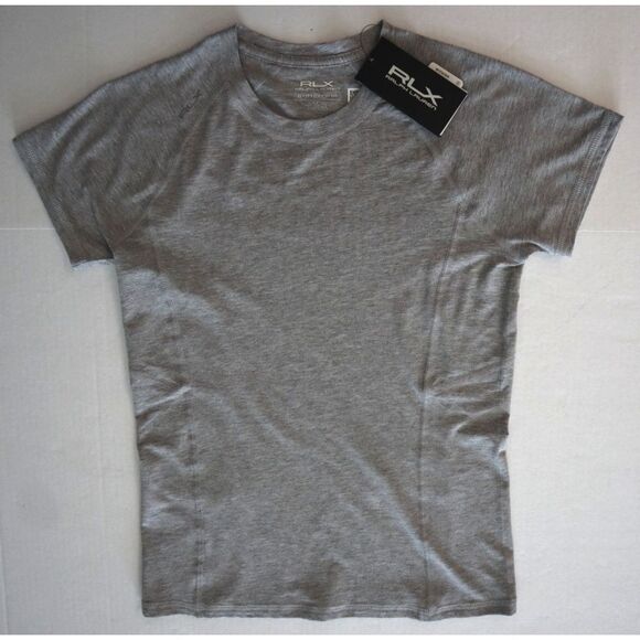 RLX Ralph Lauren 285929760504 Women's Sz XS Gray Heather Athleisure S/S Shirt - Picture 7 of 8